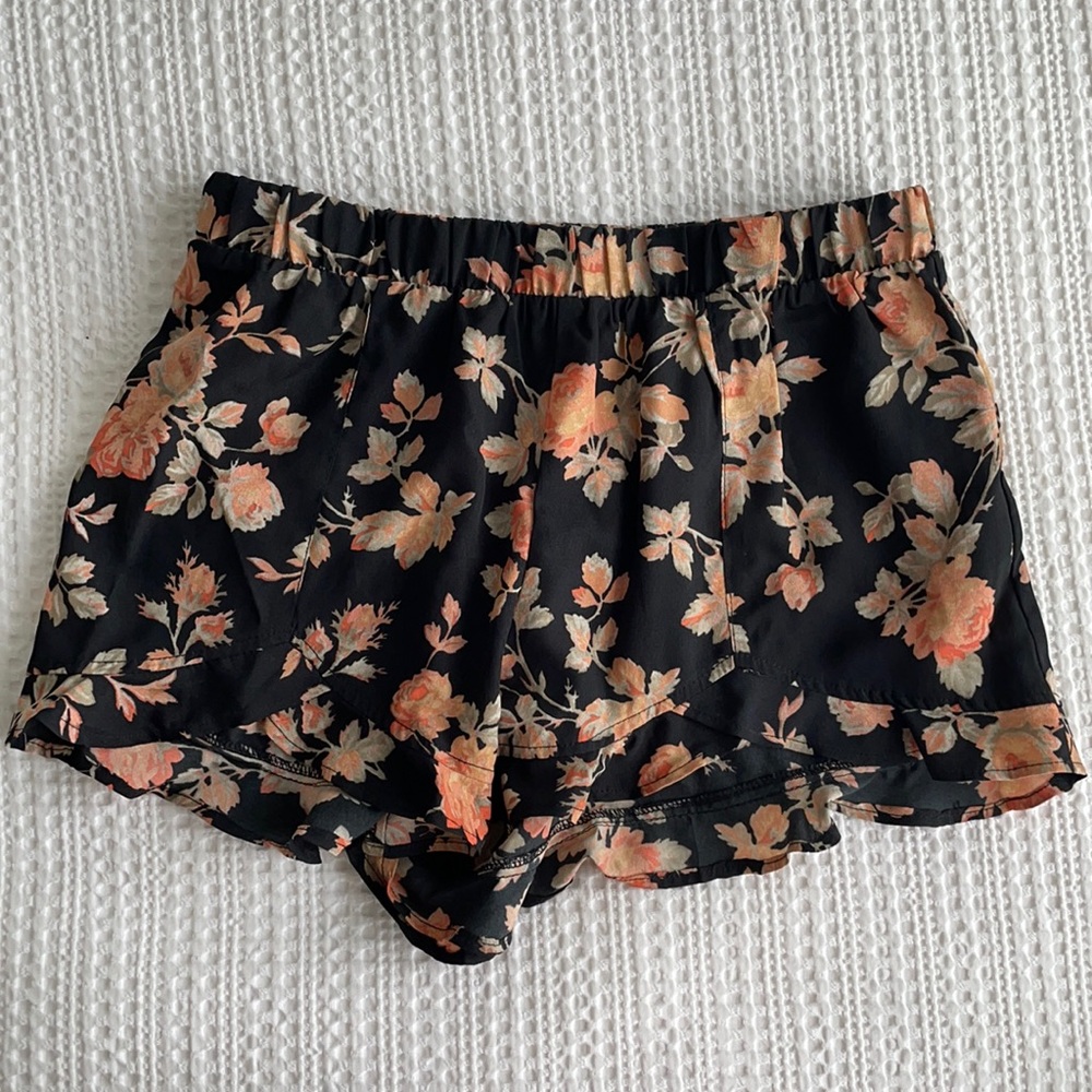 Jack Black and Pink Floral Flowy Shorts